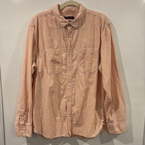 Banana Republic Peach Casual Button Down Shirt